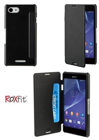 Sony Xperia E3 etui Roxfit Slimline Book Case - czarne