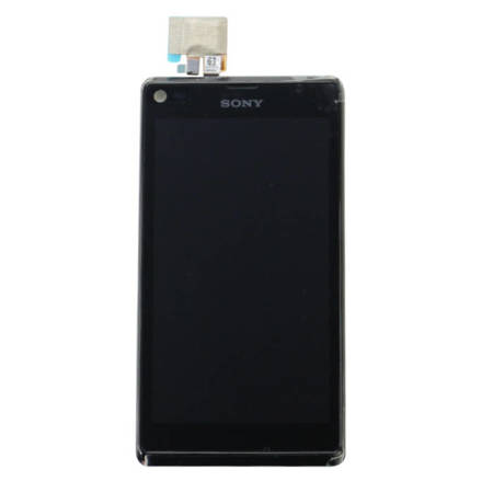 Sony Xperia L wyświetlacz LCD z ramką - czarny