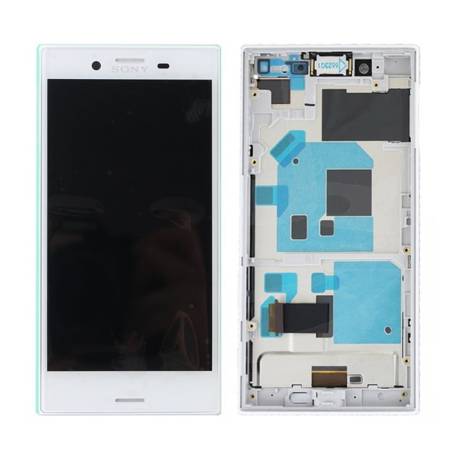 Sony Xperia X Compact wyświetlacz LCD z ramką i głośnikiem - biały