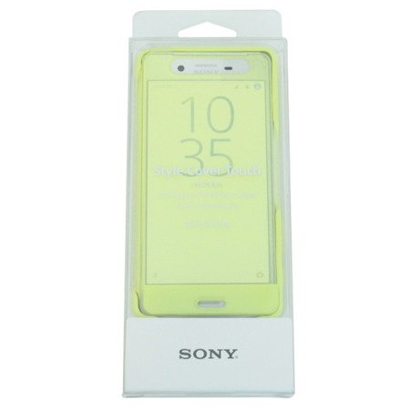 Sony Xperia X Performance etui dotykowe Style Cover Touch SCR56 - limonkowe
