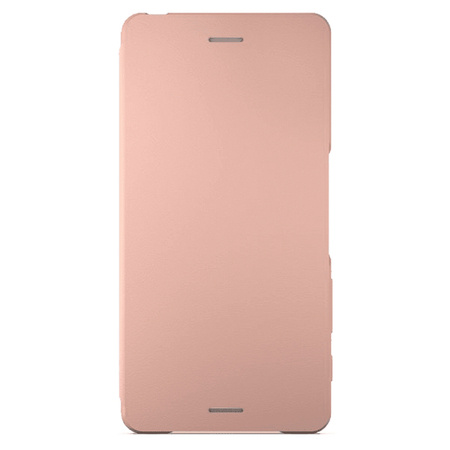 Sony Xperia X pokrowiec Style Cover Flip SCR52 - różowy (Rose Gold)