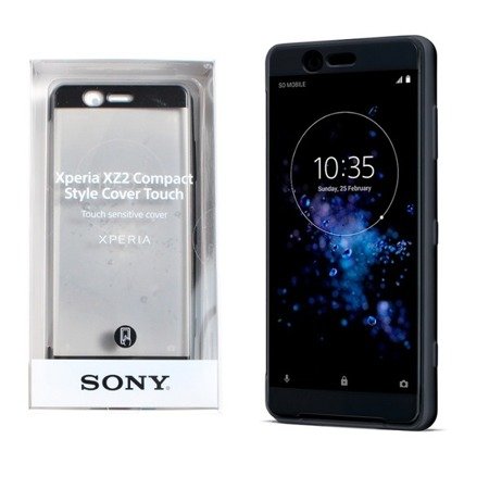 Sony Xperia XZ2 Compact etui dotykowe Style Cover Touch SCTH50  - czarne