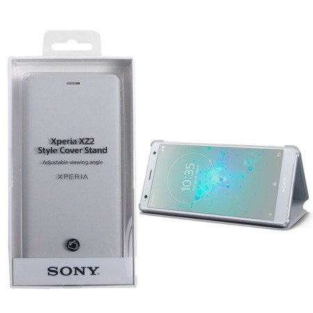Sony Xperia XZ2 pokrowiec Style Cover Stand SCSH40 - szary