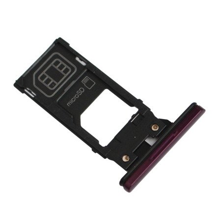 Sony Xperia XZ3 szufladka karty SIM i karty pamięci micro-SD - czerwona