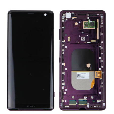 Sony Xperia XZ3 wyświetlacz LCD z ramką - czerwony