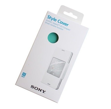 Sony Xperia Z3 Compact etui Style Cover SCR26 - turkusowe