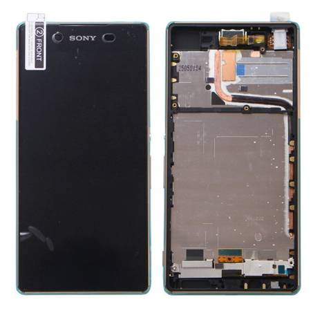 Sony Xperia Z3+ Dual SIM wyświetlacz LCD z ramką, złączem słuchawkowym i głośnikiem - miedziany