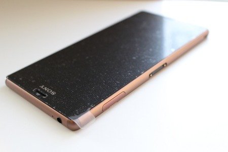 Sony Xperia Z3 wyświetlacz LCD z ramką i złączem słuchawkowym - miedziany (Copper)