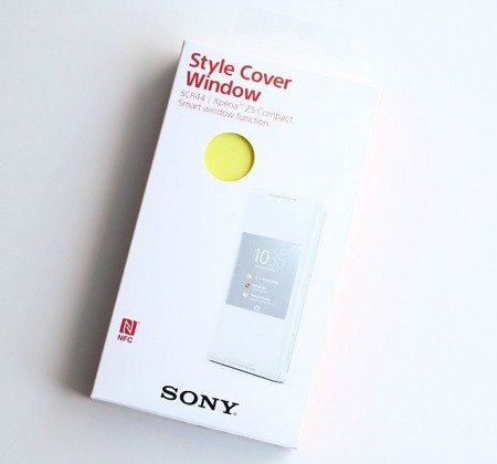 Sony Xperia Z5 Compact etui Style Cover Window SCR44 - żółte