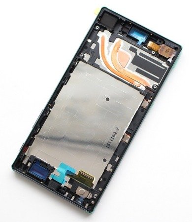 Sony Xperia Z5 Premium wyświetlacz LCD z ramką i złączem słuchawkowym - czarny
