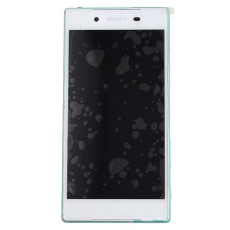 Sony Xperia Z5 wyświetlacz LCD z ramką i złączem słuchawkowym - biały