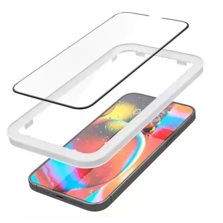 Szkło hartowane Spigen Glas.TR ALIGN MASTER do Apple iPhone 12/ 12 Pro - czarne (2 sztuki)