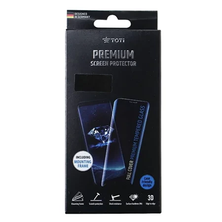 Szkło hartowane na Apple iPhone 12 Pro Max Toti Premium Full Glue - czarne