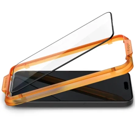 Szkło hartowane na Apple iPhone 15 Pro Max Spigen Glas TR ALIGN MASTER  - czarne (2 sztuki)
