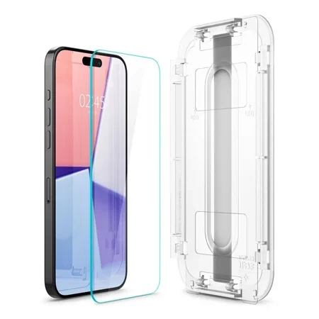 Szkło hartowane na Apple iPhone 15 Pro Max Spigen Glas.TR EZ FIT - transparentne