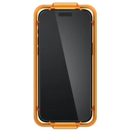 Szkło hartowane na Apple iPhone 15 Pro Spigen Glas TR ALIGN MASTER  - czarne (2 sztuki)
