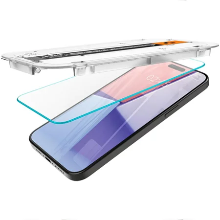 Szkło hartowane na Apple iPhone 15 Pro Spigen Glas TR EZ FIT - 2 sztuki