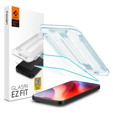 Szkło hartowane na Apple iPhone 16 Pro Max Spigen Glas.TR EZ FIT - 2 sztuki