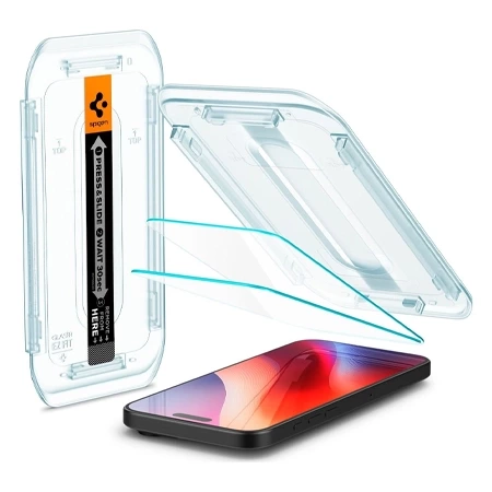 Szkło hartowane na Apple iPhone 16 Pro Max Spigen Glas.TR EZ FIT - 2 sztuki