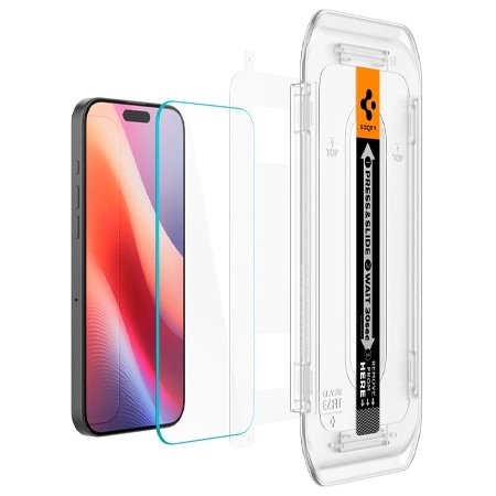 Szkło hartowane na Apple iPhone 16 Pro Spigen Glas.TR EZ FIT - 2 sztuki