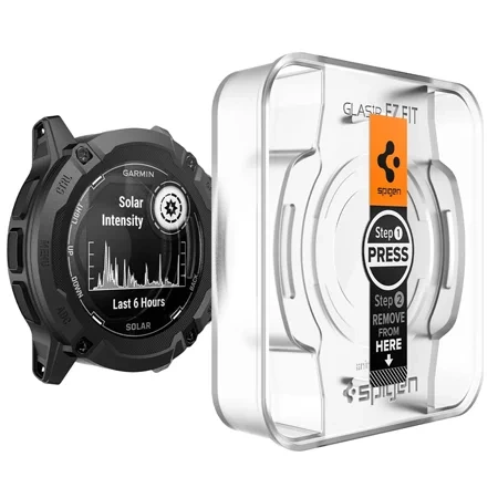 Szkło hartowane na Garmin Instinct 2X Solar Spigen Glas.TR EZ FIT - 2 sztuki