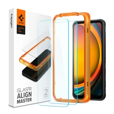 Szkło hartowane na Samsung Galaxy Xcover 7 Spigen Glas.TR ALIGN MASTER - transparentne (2 sztuki)