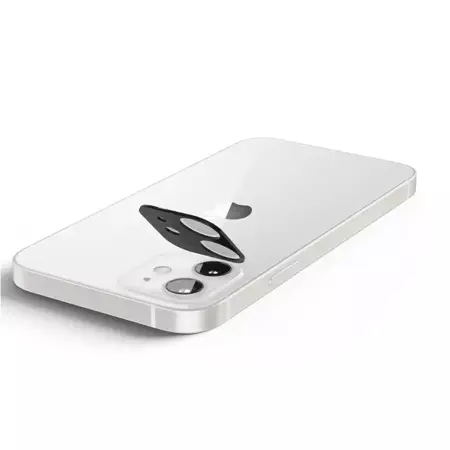 Szkło hartowane na aparat Spigen Glas TR Optik do Apple iPhone 12 mini - białe 2szt