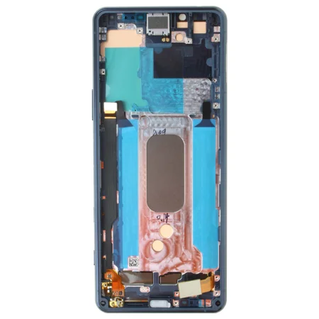 Wyświetlacz LCD z ramką do Sony Xperia 5 II - niebieski