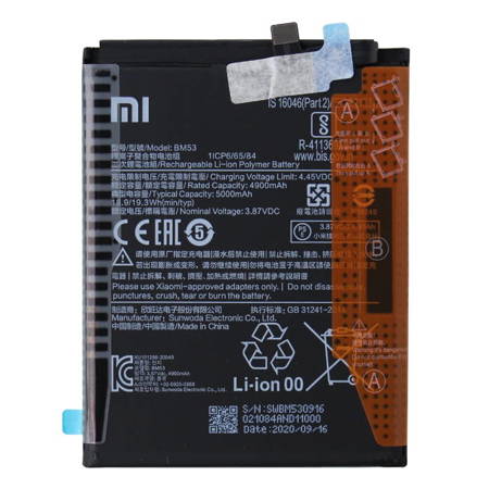 Xiaomi Mi 10T/ Mi 10T Pro oryginalna bateria BM53 - 5000 mAh