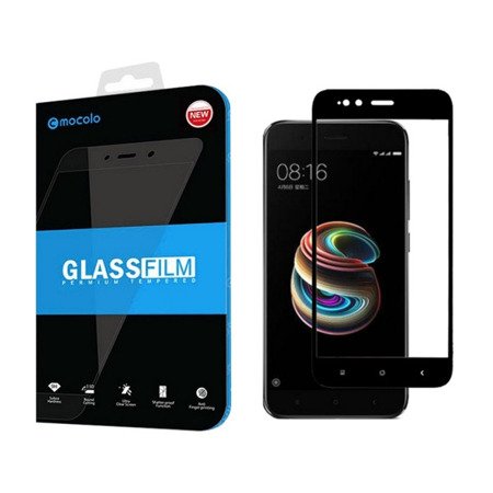 Xiaomi Mi A1 szkło hartowane na cały wyświetlacz Mocolo Full Glue - czarne