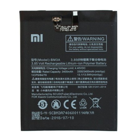 Xiaomi Mi Note 3 oryginalna bateria BM3A - 3400 mAh 