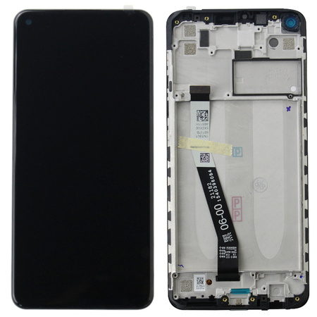 Xiaomi Redmi Note 9 wyświetlacz LCD z ramką - czarny