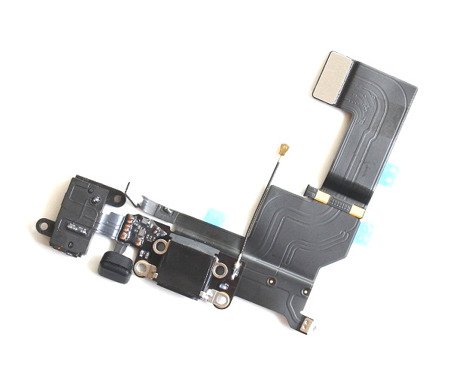 iPhone 5s złącze ładowania + mikrofon + złącze słuchawkowe-kolor czarny