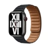 Pasek Apple Watch 38/ 40/ 41mm Leather Link M/L - czarny (Midnight)