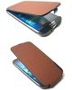 AnyMode Samsung Galaxy S4 etui Vertical Flip SAMS4CFBN - brązowy
