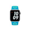 Apple Watch 1/ 2/ 3/ 4/ 5/ 6/ 7 Series 38/ 40/ 41mm pasek Nike Sport Band MJ6H3AM/A - niebiesko-zielony (Chlorine Blue/Green Glow)