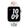 Apple Watch 1/ 2/ 3/ 4/ 5/ 6/ 7 Series 38/ 40/ 41mm pasek Nike Sport Band MYD52ZM/A - biało-tęczowy (Pride Edition)