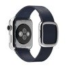 Apple Watch 1/ 2/ 3/ 4/ 5/ 6 Series 38/ 40mm skórzany pasek Modern Buckle rozmiar M MJ5C2ZM/A - granatowy (Midnight Blue)