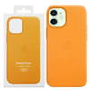Apple iPhone 12 mini etui skórzane Leather Case MagSafe MHK63ZM/A - jasnopomarańczowe (California Poppy)