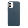 Apple iPhone 12 mini etui skórzane Leather Case MagSafe MHK83ZM/A - morski (Baltic Blue)