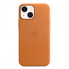 Apple iPhone 13 mini etui skórzane Leather Case MagSafe MM0D3ZM/A - ciemnopomarańczowe (Golden Brown)