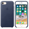Apple iPhone 7/ 8/ SE 2020 etui skórzane Leather Case MQH82ZM/A - niebieskie (Midnight Blue)