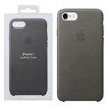 Apple iPhone 7/ 8 etui skórzane Leather Case MMY12ZM/A - szare (Storm Gray)