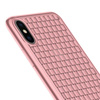 Apple iPhone X/ XS etui Baseus Weaving Case - różowe