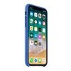 Apple iPhone X etui skórzane Leather Case MRGG2ZM/A - niebieski (Electric Blue)
