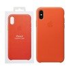 Apple iPhone X etui skórzane Leather Case MRGK2ZM/A - pomarańczowy (Bright Orange)