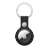 Brelok skórzany do Apple AirTag Leather Key Ring - czarny (Midnight)