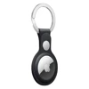 Brelok skórzany do Apple AirTag Leather Key Ring - czarny (Midnight)