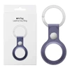 Brelok skórzany do Apple AirTag Leather Key Ring - fioletowy (Wisteria)