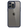 Etui na Apple iPhone 14 Pro Spigen Ultra Hybrid - transparentne z granatową ramką (Navy Blue)